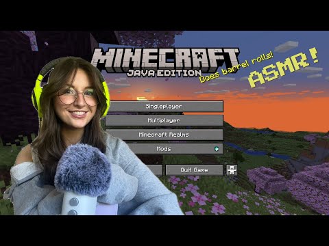 ASMR Minecraft gameplay⛏️(controller clicking, whispers)