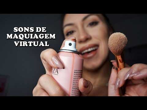 ASMR Vou fazer uma Maquiagem Virtual em Você (experiência sensorial, arrepiante para dormir)