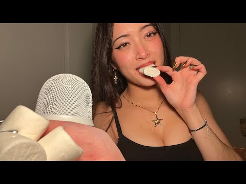 ASMR Eating Marshmallows 🦢 (mouth sounds)