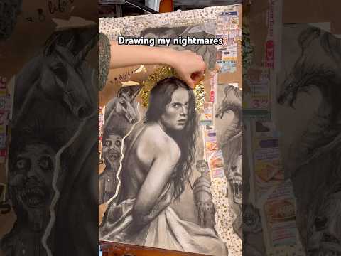 Do you have super vivid dreams too? #asmr #oddlysatisfying #art #drawingasmr #drawing