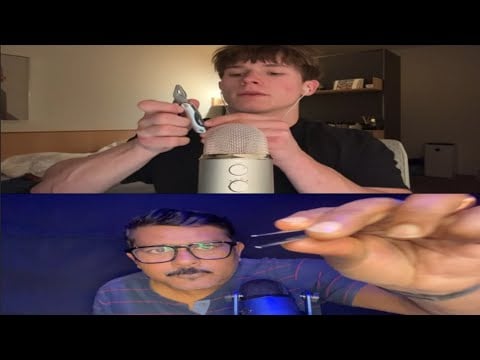 ASMR first collab @VlobenASMR (negative energy plucking)