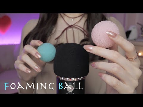 ASMR◇脳に刺激を与える泡立てボール：Brain Massage with Foaming Balls [Blue Yeti Pro]◇No Talking