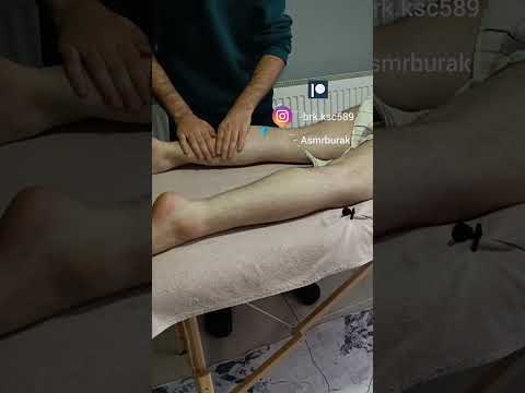 THE MOST RELAXING TECHNIQUES FOR THE BACK OF THE LEGS #satisfying #relaxing #asmr #shorts