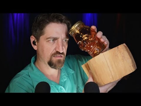 ASMR Skull Water Jar (No Talking) 4-Hr Loop