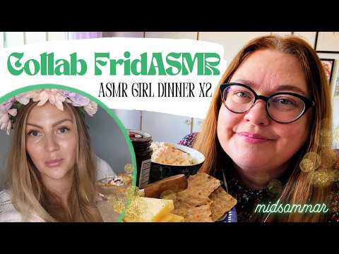 ASMR midsommar - Girl dinner 🌸Två sommarbrickor | Collab med FridASMR