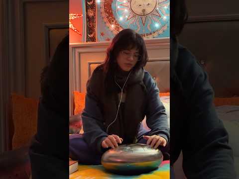 Playing my singing drum✨
