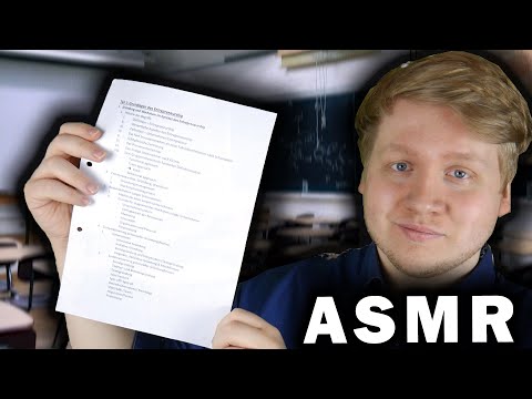 ASMR | Dein PRIVATLEHRER unterrichtet dich! (Roleplay) auf Deutsch/German