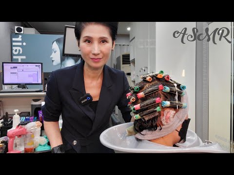 미용실 ASMR  디자인 치오 연화펌   design chio softening perm/Korean hair salon