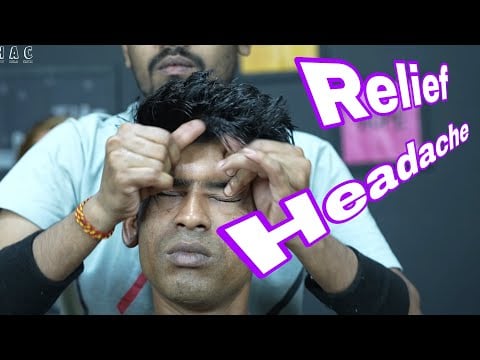 Bye Bye Headache | Headache And Migraine Relief Head Massage With Neck Crack ASMR