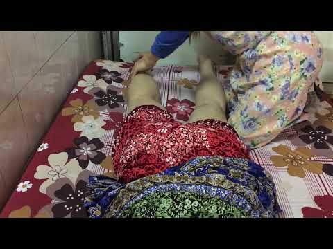 Quick Relaxing Body Massage at Home by Lady