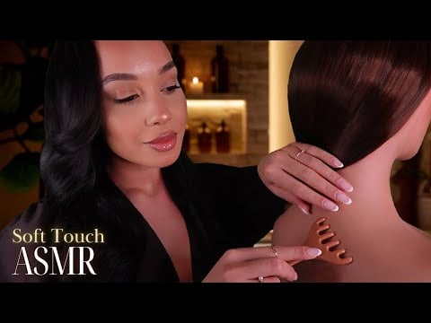 ASMR Hypnotic Back Tracing & Hair Brushing That Will Make You Melt | Gentle Touch & Slow massage