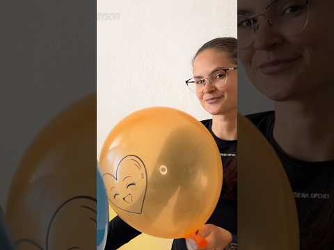 Blowing Orange Balloon #asmr #balloon #funny #blowing
