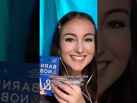 pov you're buying a gift card at barnes & noble asmr