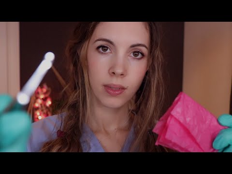 ASMR Cranial Nerve Exam To Cure TINGLE IMMUNITY - Ear, Face, Nose , Eyes, Mouth - Unpredictable