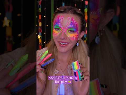 #asmr Painting Your Face 🎨🎠 #asmrsounds #asmrvideo #halloween #halloweencostume #relax #sleep