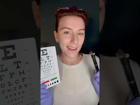 ASMR Eye Test | peripheral follow the light #asmrshort