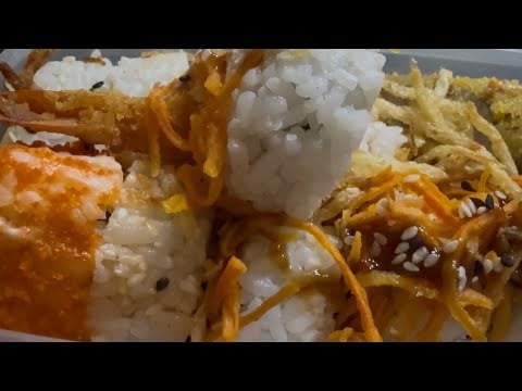 ASMR Eating my leftover sushi 🍣 