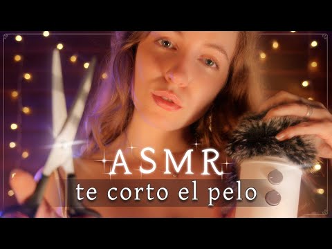 ASMR PELUQUERÍA NOCTURNA en tu Casa 🌙  Te Lavo y Corto el Pelo ✂️❤️