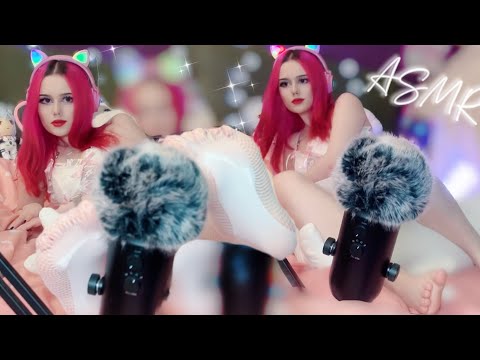 ASMR 👣 Fishnet Stockings 👣 Mic Touching sounds for sleep