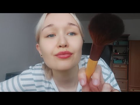 ASMR Slow Face Brushing & Whispering About The ASMR Community