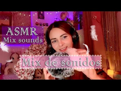 🌙ASMR MIX | Mix de Sonidos | Diapason 128 hz (terapéutico) | Agua | Pompones | Cepillo y más!🎶🎤💖