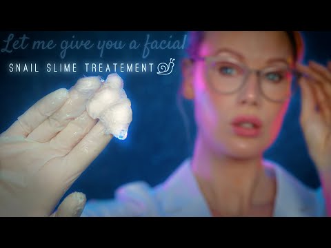 ASMR | DERMATOLOGIST ROLE PLAY |  Snale Facial | Close-up Spa Treatement | Isabel imagination