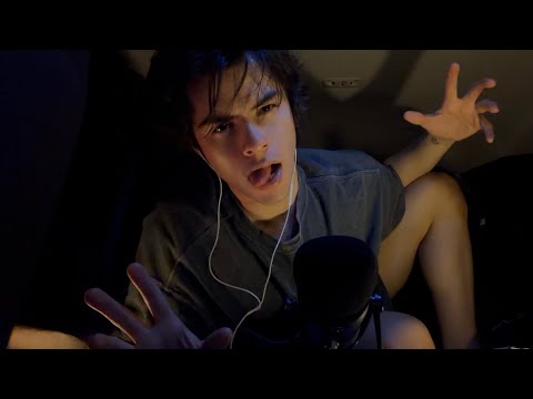 ASMR mouth sounds in my car
