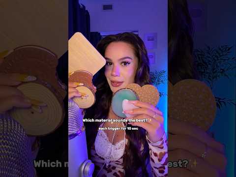 #ASMR 🩷 let’s find out which material sounds the best! Lmk your fav please 😘🫶🏻 #tapping #cork