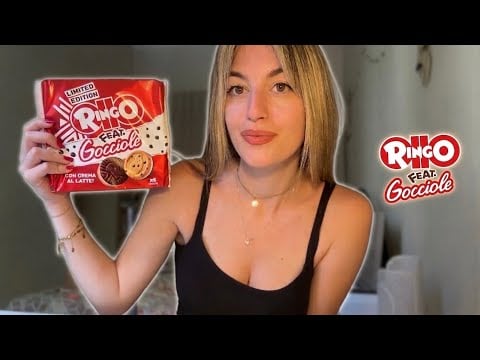 ASSAGGIO NOVITÀ 🍪 Ringo feat gocciole || eating cookies (muckbang asmr ita) 
