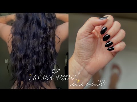 ASMR VLOG - FAZENDO MINHAS UNHAS E CABELO 💅✨