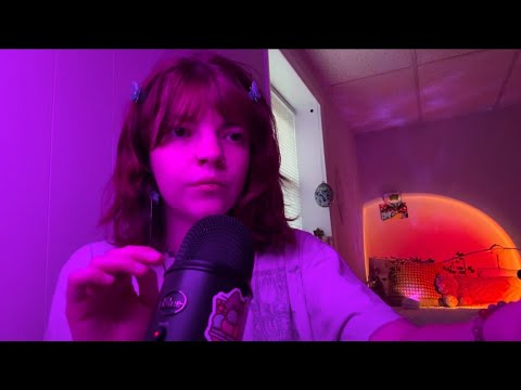 ASMR Mic Gripping & Touching + Whispering Up close