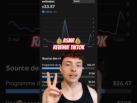 asmr combien rapporte tiktok ?