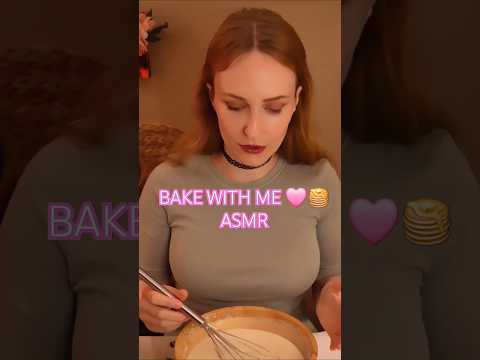 HOW TO MAKE: Scandinavian Pancakes🥞🩷 (clip) #shorts #short #asmr #cooking #softspoken #plantbased