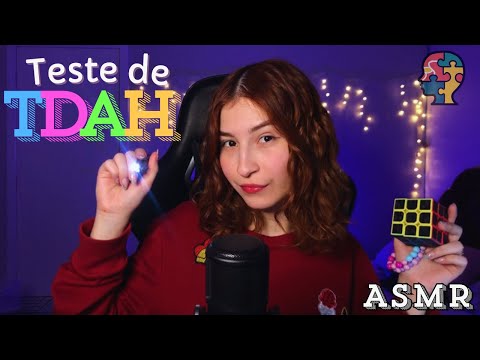 ASMR | FAZENDO UM TESTE DE TDAH COM VOCÊ !!