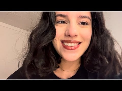 ASMR whisper rambles, tapping, hand sounds, grwm🩷