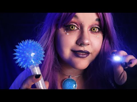 ASMR 👽 Alien is Fascinated by You! (Soft-Spoken) Inspecting You, Light Triggers, Sci Fi Roleplay