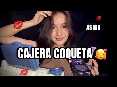ROLEPAY/ La CAJERA del SUPER te COQUETEA 😘😘❤️/ ASMR