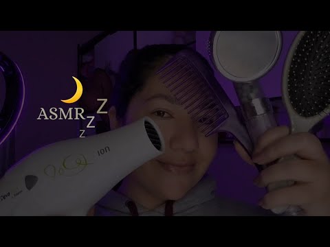 ASMR - Salão De Beleza Relaxante | Secador,Escova,Pente,Shampoo,Água (SONS REAIS)💤