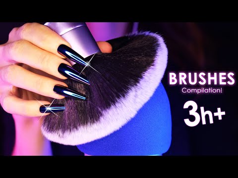 ASMR ULTIMATE Brushes Compilation 😴 100% Guaranteed SLEEP & RELAX - 4k (No Talking)