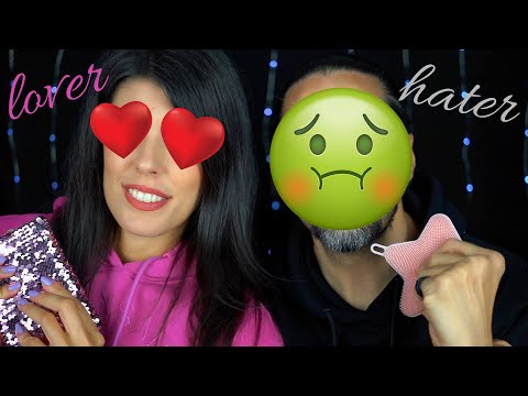 ASMR LOVER vs ASMR H4T3R • SFIDO IL MIO COMPAGNO CHE NON SOPPORTA L'ASMR (Whispering)