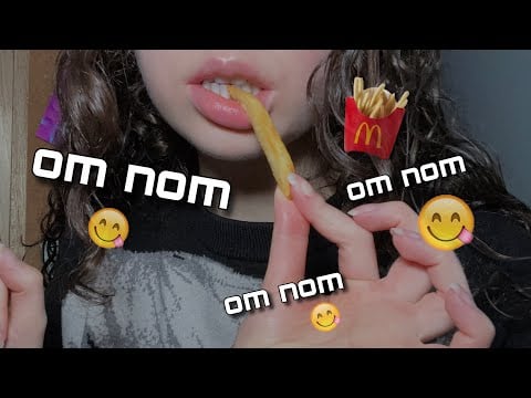 Eating fries like a squirrel | Fast eating asmr ( eating sounds, mukbang )