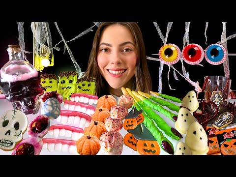 ASMR HALLOWEEN CANDY MUKBANG [No Talking]