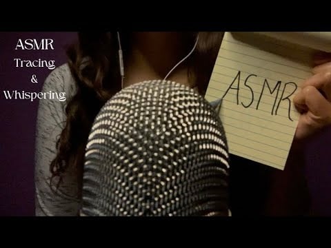 ASMR Tracing and Whispering (Or should I say “Tracing While I Ramble”?? 😅)