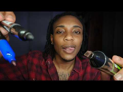ASMR Can I Draw on Your Face? It Looks Empty | SUPER Close Triggers
