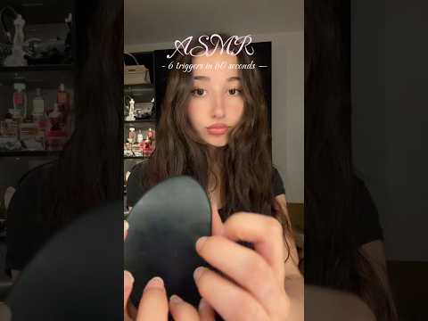 Asmr 6 triggers in 60 seconds for sleep #asmr #relax #triggersforsleep #tapping #tingles