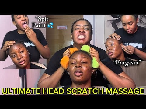 ASMR✨1 HOUR OF FAST AND INTENSE AGGRESSIVE HEAD SCRATCH MASSAGE ,EXTREME BRAIN TINGLES*ALL TOOLS*