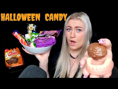 ASMR EATING HALLOWEEN CANDY