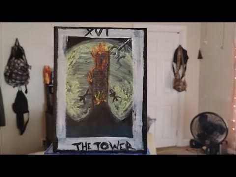 ASMR | Painting Tarot: The Tower
