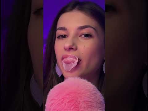 Gum Chewing and Blow Bubbles #pink #mouthwhisper #asmr #tingles #visualtingle