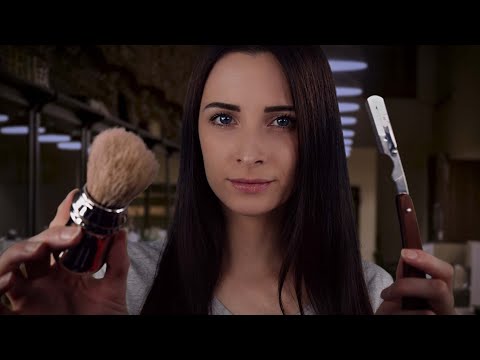 ASMR Deutsch Friseur Roleplay für Männer 💈 Haare schneiden und Bart rasieren ✂ Personal Attention